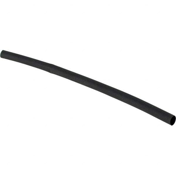 Value Collection - 6" Long Heat Shrink Electrical Tubing - Black - Eagle Tool & Supply