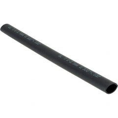 Value Collection - 6" Long Heat Shrink Electrical Tubing - Black - Eagle Tool & Supply