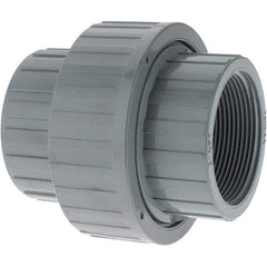 Value Collection - 2" CPVC Plastic Pipe Union with EPDM O-Ring - FIPT x FIPT End Connections - Eagle Tool & Supply