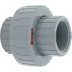 Value Collection - 1-1/4" CPVC Plastic Pipe Union with EPDM O-Ring - FIPT x FIPT End Connections - Eagle Tool & Supply