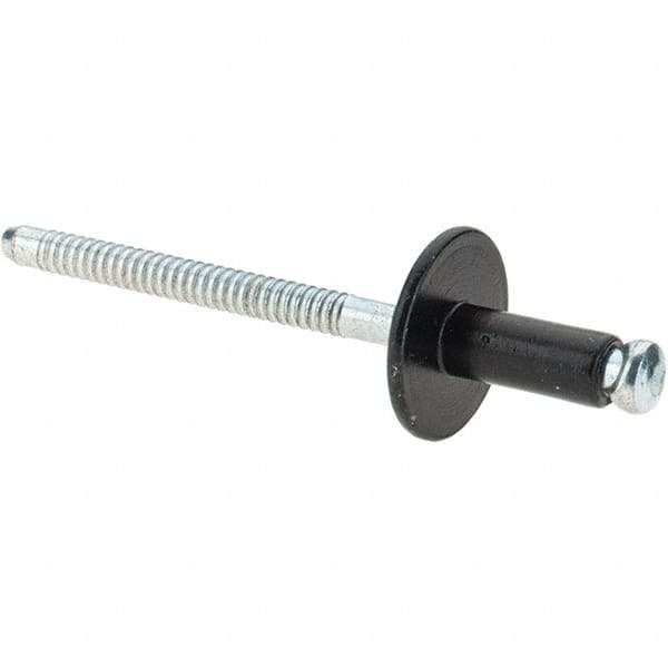 Made in USA - Aluminum Peel Blind Rivet - Aluminum Mandrel, 0.046" to 0.0203" Grip, 3/16" Head Diam, - Eagle Tool & Supply