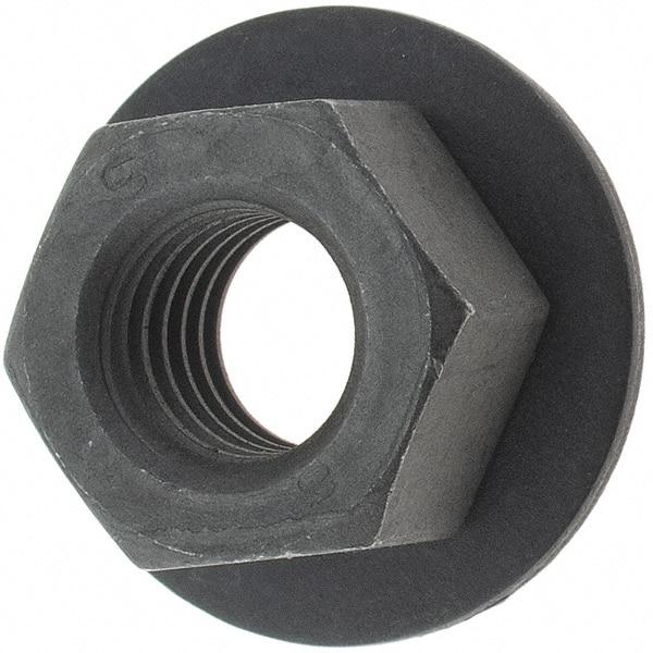 Value Collection - M8x1.25 Steel Washer Hex Nut - 13mm Across Flats, Phosphate Finish - Eagle Tool & Supply