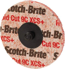 3M - 3" Disc Diam, Ceramic Quick Change Disc - Type R Attaching System, Nonwoven, Orange, Extra Coarse Grade, 15,100 RPM - Eagle Tool & Supply