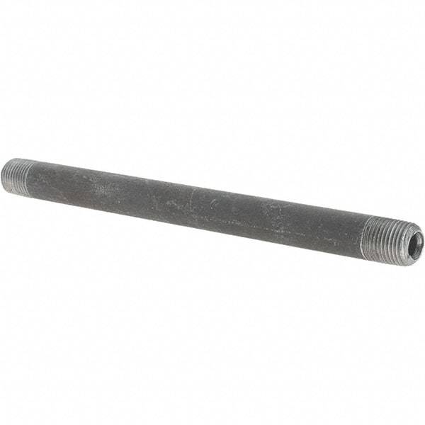 Value Collection - Schedule 80, 1/8" Diam x 5" Long Pipe Nipple - Seamless - Eagle Tool & Supply