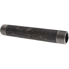 Value Collection - Black Pipe Nipples & Pipe Style: Welded Pipe Size: 1-1/4 (Inch) - Eagle Tool & Supply