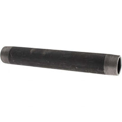Value Collection - Black Pipe Nipples & Pipe Style: Welded Pipe Size: 1-1/4 (Inch) - Eagle Tool & Supply