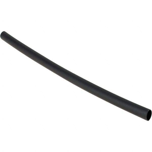 Value Collection - 6" Long Heat Shrink Electrical Tubing - Black - Eagle Tool & Supply