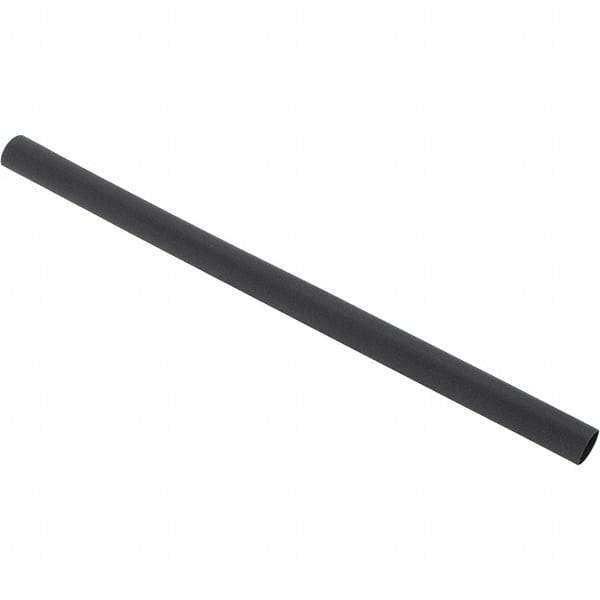 Value Collection - 6" Long Heat Shrink Electrical Tubing - Black - Eagle Tool & Supply