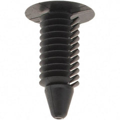 Value Collection - 5mm Hole Diam, Plastic Panel Rivet - 15.5mm Length Under Head, 5mm Material Thickness - Eagle Tool & Supply