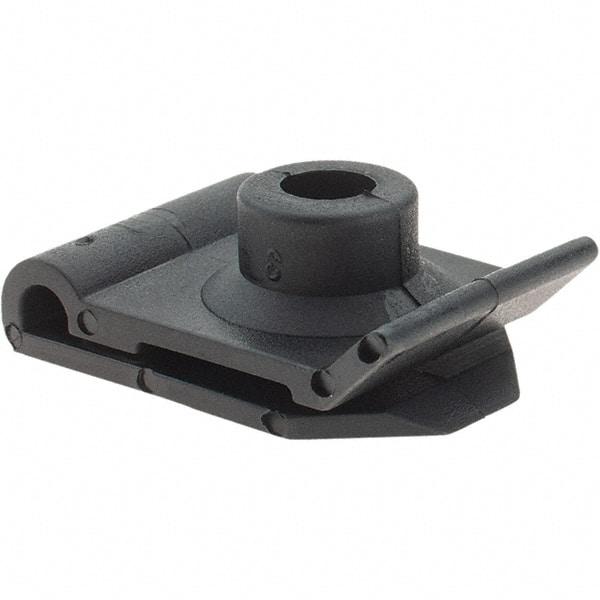 Value Collection - #14 Screw, 1mm Max Thick, Nylon U Nut - Black Phosphate Finish - Eagle Tool & Supply