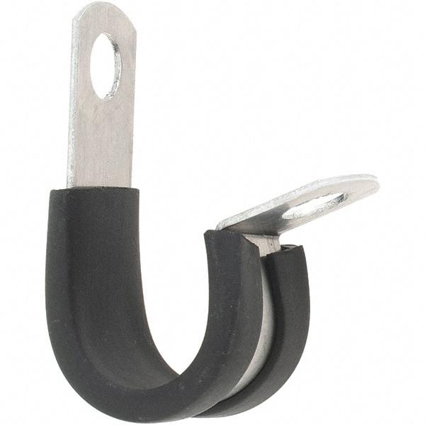 Made in USA - Pipe & Cable Clamps Type: Cushion Clamp Tube Diameter: 1/2 (Inch) - Eagle Tool & Supply