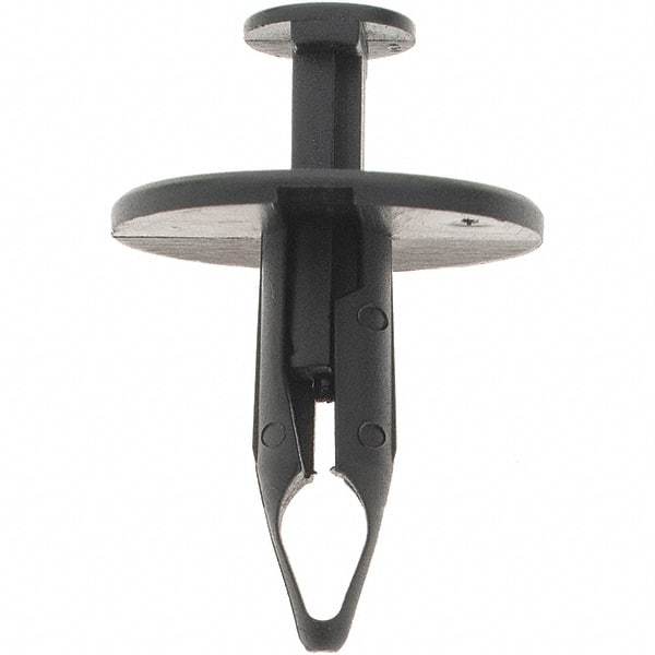 Value Collection - 8mm Hole Diam, Keyhole Shank, Nylon Panel Rivet - 1" Length Under Head, 5.8mm Material Thickness - Eagle Tool & Supply