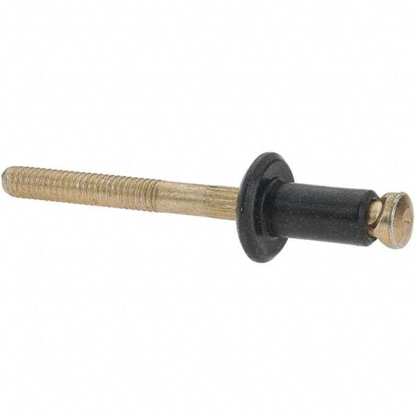 Made in USA - Aluminum Peel Blind Rivet - Steel Mandrel, 3/32" to 1/8" Grip, 12.7mm Length Under Head, - Eagle Tool & Supply