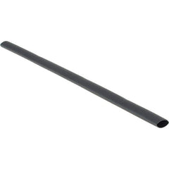 Value Collection - 12" Long Heat Shrink Electrical Tubing - Black - Eagle Tool & Supply