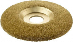 KUTZALL - 4-1/2" Wheel Diam, 7/8" Arbor Hole, Type 27 Depressed Center Wheel - Tungsten Carbide, 15,000 Max RPM - Eagle Tool & Supply