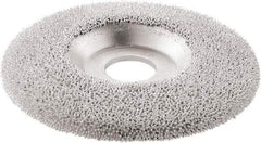 KUTZALL - 4-1/2" Wheel Diam, 7/8" Arbor Hole, Type 27 Depressed Center Wheel - Tungsten Carbide, 15,000 Max RPM - Eagle Tool & Supply
