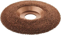 KUTZALL - 4-1/2" Wheel Diam, 7/8" Arbor Hole, Depressed Center Wheel - Very Coarse Grade, Tungsten Carbide, 15,000 Max RPM - Eagle Tool & Supply