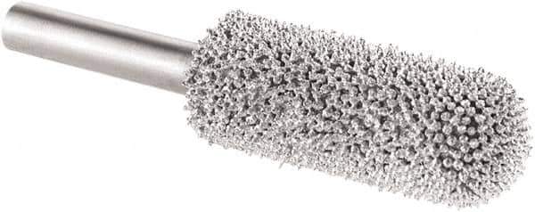 KUTZALL - 1/2" Cut Diam, 1/4" Shank Diam, Cylinder Ball End Head Burr - Carbide, Ball End - Eagle Tool & Supply