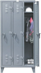 Strong Hold - 4 Door, 1 Tier, Steel Locker - Eagle Tool & Supply