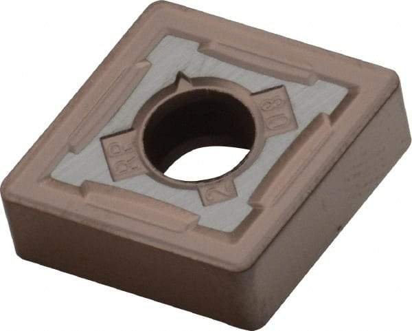 Kennametal - CNMG432 RP Grade KCP25B Carbide Turning Insert - TiCN/Al2O3/TiOCN Finish, 80° Diamond, 1/2" Inscr Circle, 3/16" Thick, 1/32" Corner Radius - Eagle Tool & Supply