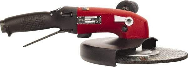 Chicago Pneumatic - 9" Wheel Diam, 6,000 RPM, Pneumatic Angle & Disc Grinder - 5/8-11 Spindle, 80 CFM - Eagle Tool & Supply