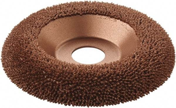 KUTZALL - 4-1/2" Wheel Diam, 5/8" Wheel Thickness, 7/8" Arbor Hole, Type 27 Depressed Center Wheel - Tungsten Carbide, 15,000 Max RPM - Eagle Tool & Supply