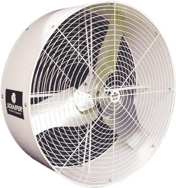 Schaefer Ventilation Equipment - 36" Blade, 1/2 hp, 11,380 CFM, Industrial Circulation Fan - Ceiling Mount, 1 Speed - Eagle Tool & Supply