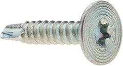 Value Collection - #10-16, Flat Head, Torx Drive, 1" Self Drilling Screw - Steel, Zinc-Plated Finish - Eagle Tool & Supply