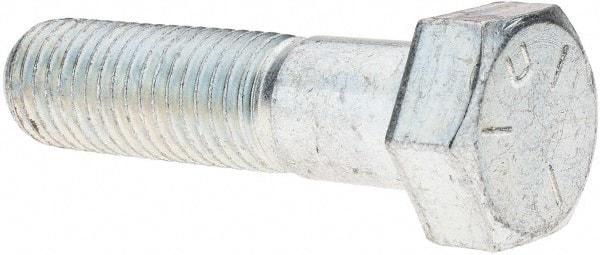 Value Collection - 3/4-10 UNC, 3" Length Under Head Hex Head Cap Screw - Partially Threaded, Grade 5 Steel, Zinc-Plated Finish, 1-1/8" Hex - Eagle Tool & Supply