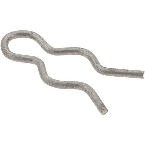Value Collection - 5/16" Groove, 31/32" Long, Stainless Steel Hair Pin Clip - 0.052" Clip Diam, 3/8" Shaft Diam, Grade 302 & 18-8 - Eagle Tool & Supply