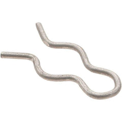 Value Collection - 9/64" Groove, 1/2" Long, Stainless Steel Hair Pin Clip - 0.031" Clip Diam, 3/16" Shaft Diam, Grade 302 & 18-8 - Eagle Tool & Supply