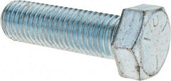 Value Collection - 3/4-10 UNC, 2-1/2" Length Under Head Hex Head Cap Screw - Fully Threaded, Grade 5 Steel, Zinc-Plated Finish, 1-1/8" Hex - Eagle Tool & Supply