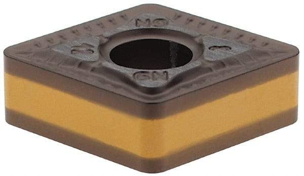 Iscar - CNMG433 GN Grade IC8250 Carbide Turning Insert - TiCN/Al2O3 Finish, 80° Diamond, 1/2" Inscr Circle, 3/16" Thick, 3/64" Corner Radius - Eagle Tool & Supply