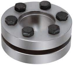 Climax Metal Products - M8 Thread, 90mm Bore Diam, 6.102" OD, Shaft Locking Device - 10 Screws, 48,603 Lb Axial Load, 6.102" OAW, 1.181" Thrust Ring Width, 7,175 Ft/Lb Max Torque - Eagle Tool & Supply