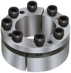 Climax Metal Products - M10 Thread, 3-7/16" Bore Diam, 5.118" OD, Shaft Locking Device - 9 Screws, 34,204 Lb Axial Load, 5.118" OAW, 0.945" Thrust Ring Width - Eagle Tool & Supply