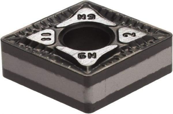 Iscar - CNMG432 GN Grade IC5010 Carbide Turning Insert - TiCN/Al2O3/TiN Finish, 80° Diamond, 1/2" Inscr Circle, 3/16" Thick, 1/32" Corner Radius - Eagle Tool & Supply