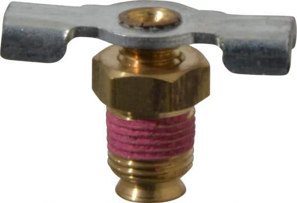 Value Collection - Steel Wing Nut Valve Drain Cock & Shutoff Valve - 1/8 Thread, 200 Max psi - Eagle Tool & Supply