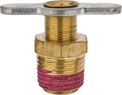 Value Collection - Steel Wing Nut Valve Drain Cock & Shutoff Valve - 1/2 Thread, 200 Max psi - Eagle Tool & Supply