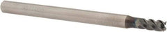 OSG - 5mm, 4 Flute, Single End, Solid Carbide, 0.2mm Corner Radius End Mill - 80mm OAL, 45° Helix, 8mm LOC, 15mm Extended Reach - Eagle Tool & Supply