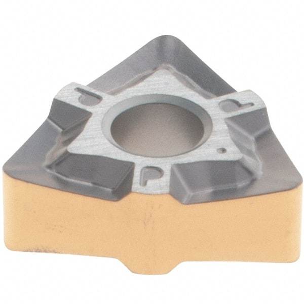 Iscar - WNMG3-2 PP Grade IC807 Carbide Turning Insert - TiAlN/TiN Finish, 80° Trigon, 3/8" Inscr Circle, 5/32" Thick, 1/32" Corner Radius - Eagle Tool & Supply