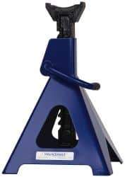 Value Collection - 6 Ton Load Capacity Ratcheting Jack Stand - 15-3/8 to 24-1/4 Inch High, 11-1/4 Inch Base Diameter x 9-1/4 Inch Long x 10-5/8 Inch Wide Chassis - Eagle Tool & Supply