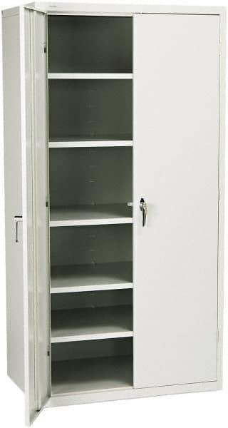 Hon - 5 Shelf Locking Storage Cabinet - Steel, 36" Wide x 24" Deep x 71" High - Eagle Tool & Supply