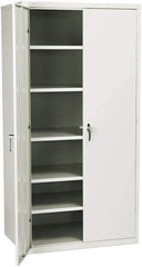 Hon - 5 Shelf Locking Storage Cabinet - Steel, 36" Wide x 24" Deep x 71" High - Eagle Tool & Supply