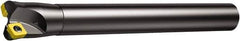 Sandvik Coromant - 1-1/4" Cut Diam, 8mm Max Depth of Cut, 1" Shank Diam, 10" OAL, Indexable Chamfer & Angle End Mill - Multiple Insert Styles, Cylindrical Shank, 10° Lead Angle, Through Coolant - Eagle Tool & Supply