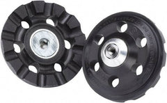 3M - 4" Diam Disc Backing Pad - 3/8" Shank Diam, Hard Density, 15,000 RPM, Roloc TR Compatible - Eagle Tool & Supply