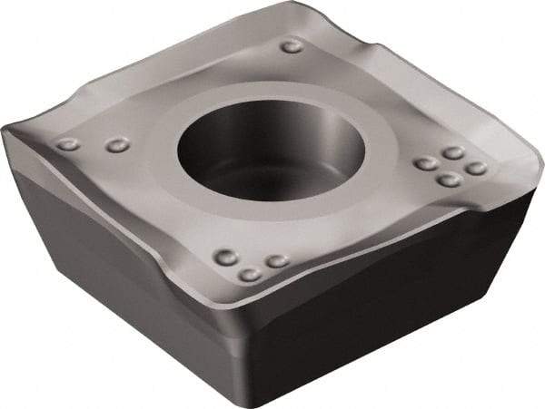 Sandvik Coromant - 490R140408 ML Grade 1040 Carbide Milling Insert - TiAlN Finish, 3.9mm Thick, 13.8mm Inscribed Circle, 0.8mm Corner Radius - Eagle Tool & Supply
