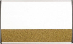 Quartet - 30" High x 18" Wide Combination, Bulletin/Magnetic Dry Erase - Porcelain, Includes Mounting Kit - Eagle Tool & Supply