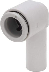SMC PNEUMATICS - 16mm OD, Brass/Polybutylene Push-to-Connect Plug-In Elbow - 145 Max psi, 16mm Stem Diam - Eagle Tool & Supply