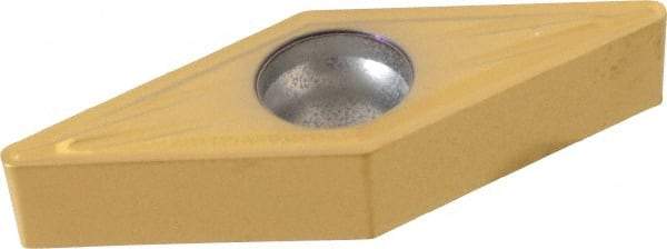 Seco - VBMT332 MF2 Grade CP500 Carbide Turning Insert - TiAlN/TiN Finish, 35° Diamond, 3/8" Inscr Circle, 3/16" Thick, 1/32" Corner Radius - Eagle Tool & Supply