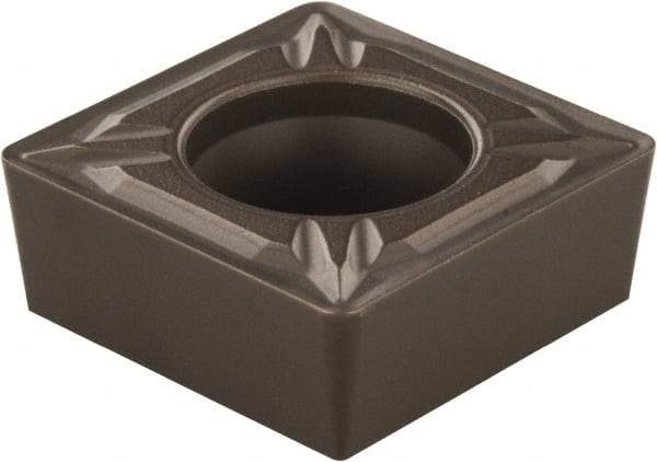 Seco - SCMT432 MF2 Grade TP3500 Carbide Turning Insert - TiCN/Al2O3 Finish, 90° Square, 1/2" Inscr Circle, 3/16" Thick, 1/32" Corner Radius - Eagle Tool & Supply